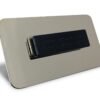Framed Name Tag - Red/Silver Block 1.5x3 - Image 2