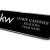 Framed Name Tag - Black w/ Team KW 1x3 Name Tag