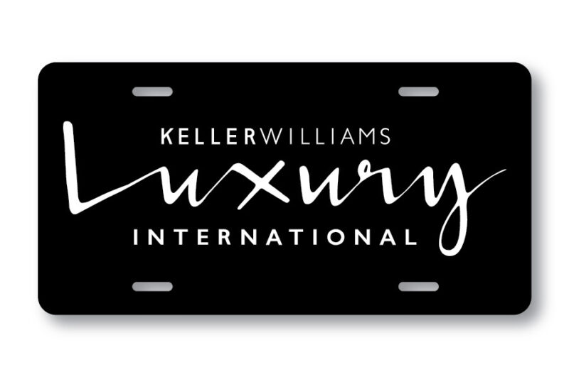 Keller Williams License plate- Luxury Black