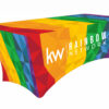 KW Rainbow Network | 6 ft. Stretch Table Throw 3-sided with Custom Print
