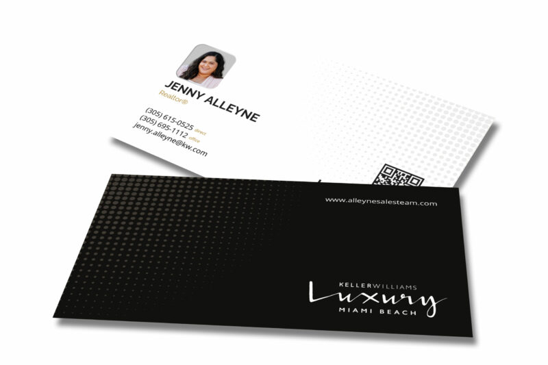 KWMB | Black KW Business Card With Photo