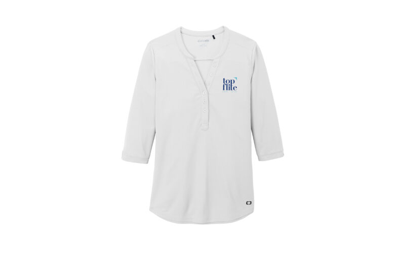 Top Flite Financial | OGIO® Ladies Jewel Henley | Colors Available - Image 8